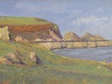 Rocks, Isle of Whithorn - acrylic - sold